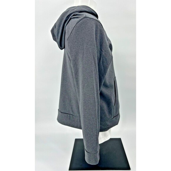 THE NORTH FACE Half Dome Logo Pullover Hoodie Sweatshirt~Gray+Neon Green~Mens L - Picture 3 of 10